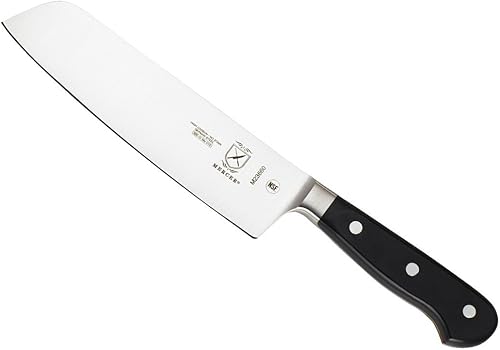 Cuchillo de chef Mercer Culinary Renaissance forjado de 8pulgadas Cuchillo Nakiri de 1762 cm Negro