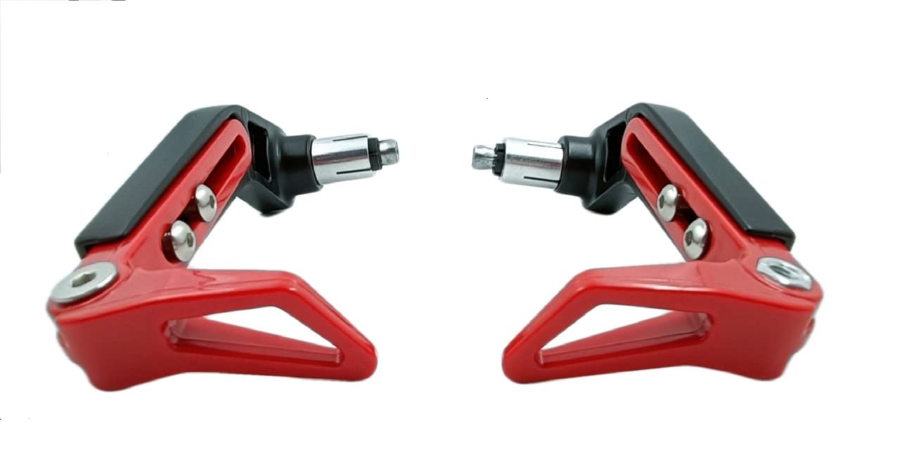 Gear Up Universal 7/8" 22mm Handlebar Brake Folding Clutch Lever Guard Compatible for All RE Bikes, RED-image-26