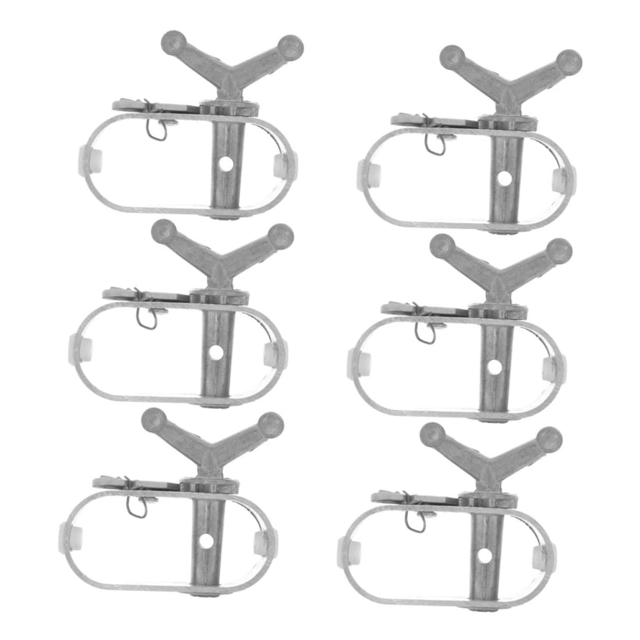 SEWOART 6pcs Wire Tensioner Clamp: for Greenhouse Steel Cable Durable Metal Wire Cable Tightening Tool for Farming and Gardening Applications