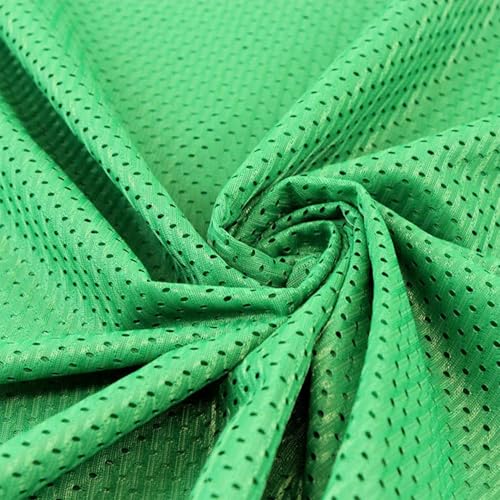 Football Mesh Knit - Anti Wrinkle and Breathable Fabric by The Yard - 150 GSM - No Stretch - Best for Active Wear, Athletic and Sports Wear,Apparel,DIY Fabric