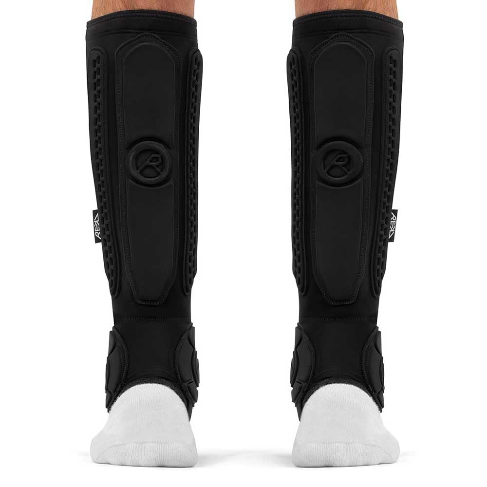 REKD Energy Covert Protège-tibias et chevilles avec mousse énergétique exclusive pour une protection supérieure contre les chocs, coupe ajustée et confortable, parfaits pour BMX, skateboard, scooter,