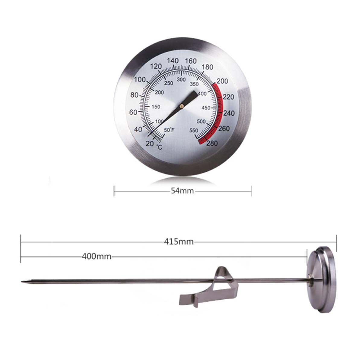 Cabilock 3 Piezas Termómetro Para Olla Frita Termómetro Para Freír Para Hornear Para Cocinar Lectura Instantánea Para Cocinar Carne Barbacoa Tallo Freír