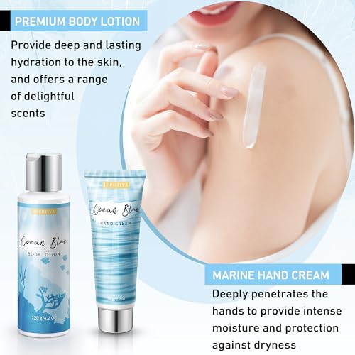 Birthday Gifts for Women, Ocean Scented Spa Gifts for Women 7 Luxury Self Care Gifts for Women, Gift Basket Care Package for Women Her Wife Mom Friends Female Bff - Image 6