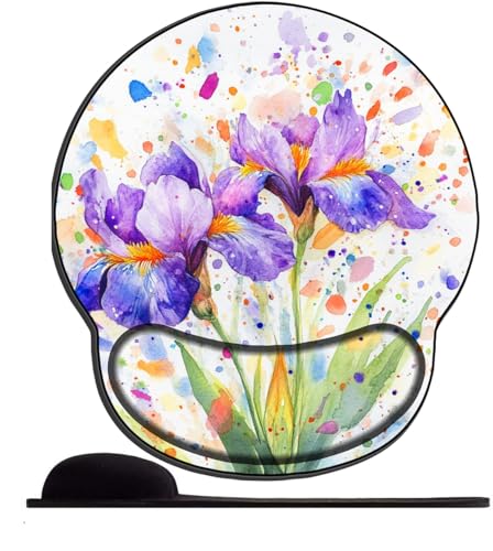 Mauspad mit Gelkissen Bunte Graffiti-Blumen- 26x23cm - Mousepad Ergonomisches mit Handauflage für schonende Handgelenk Haltung für das Home Office Arbeiten Lernen Mauspad mit Gelkissen Bunte Graffiti-Blumen- 26x23cm - Mousepad Ergonomisches mit Handauflage für schonende Handgelenk Haltung für das Home Office Arbeiten Lernen