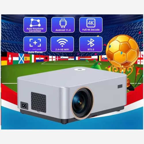 Image of X4 Android LED 7500 Lumens Projector, 4K Support, Native 1080p, Smart Wi-Fi & Bluetooth Auto Keystone Correction 2GB /16GB Home Theatre Projector