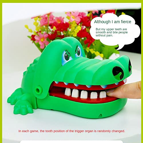 BAUT Brinquedo assustador de crocodilo engraçado piadas brinquedo jacaré chaveiros jogo dedo (crocod