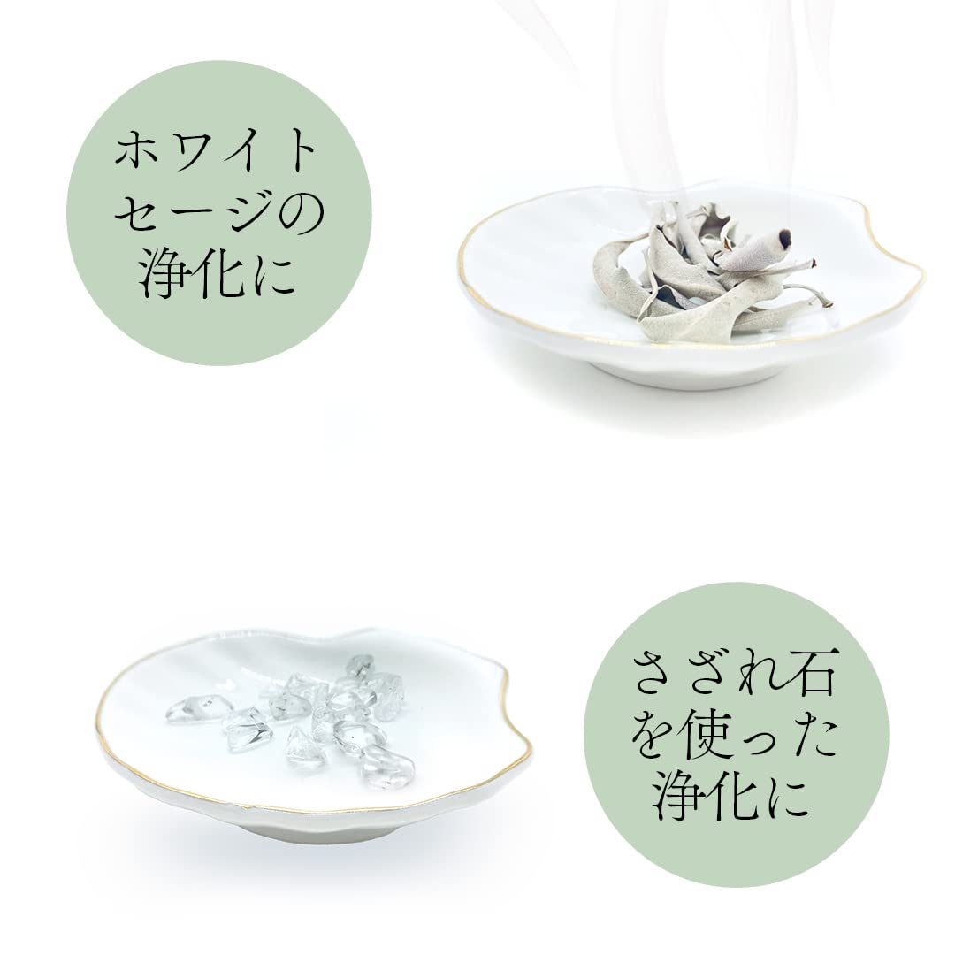 Amazon.co.jp: 日本産ホワイトセージ 10g 浄化セット 貝殻 浄化皿 香皿 