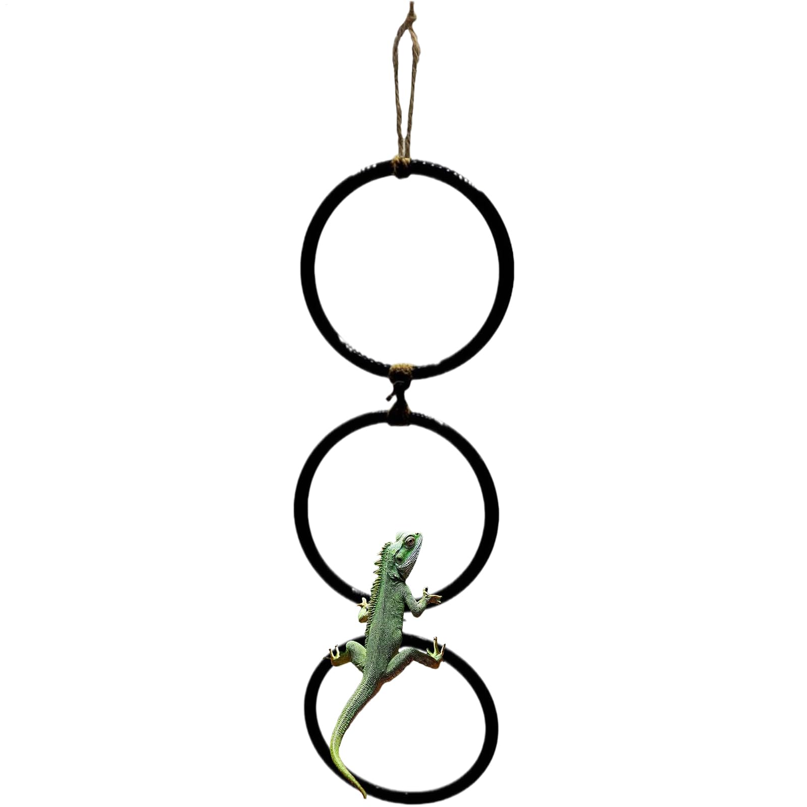 Snake Enrichment Toys - Reptile Terrarium Decor | Tank Snake Accessories - Terrarium Swing Hoop Chain Playground | Interactive Reptile Climbing Toy, Ha Decoration