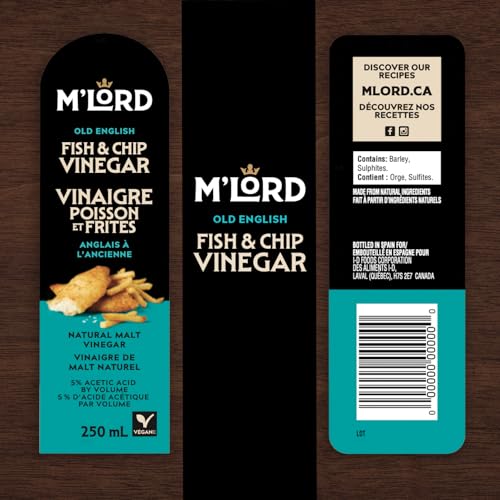 M'Lord Malt Vinegar | 100% Natural Barley Malt Vinegar | Classic ...