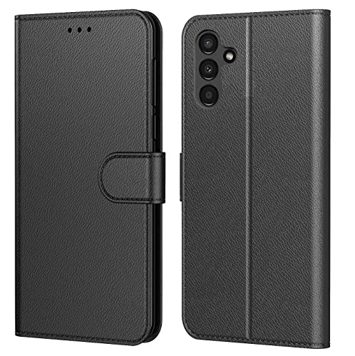 Tenphone Coque pour Samsung Galaxy A14, Coque Samsung A14 5G,Etui Protection Housse Premium en Cuir PU, [Emplacements Cartes], Pochette Flip Case Compatible avec Samsung Galaxy A14 Book (Noir)