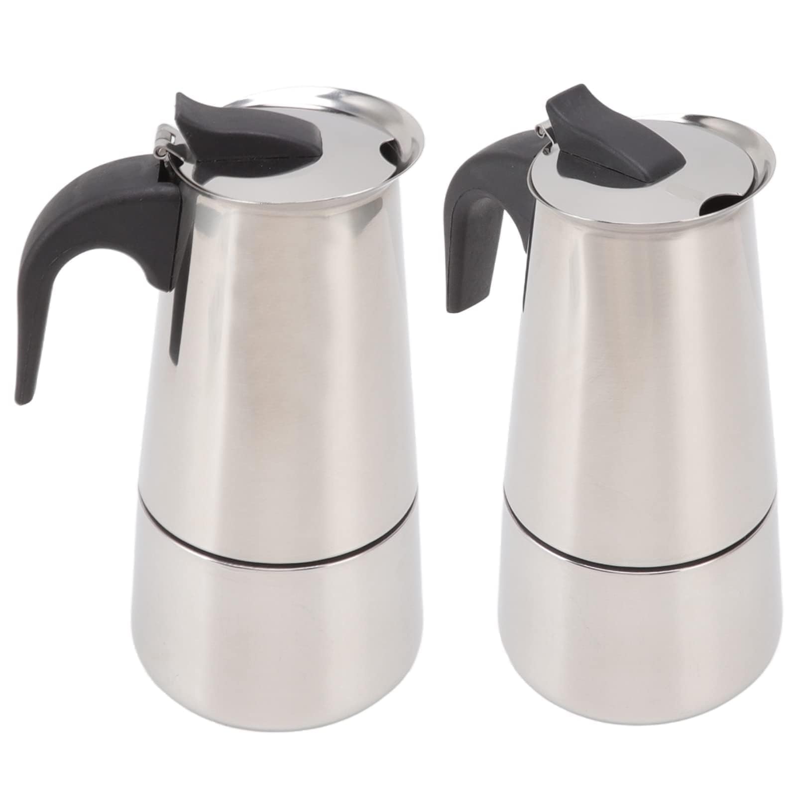 Cafetière électrique, Percolateur électrique De Grande Capacité Cafetière Moka En Acier Inoxydable Portable Pour la Maison Et le Camping En Plein Air(600ML)