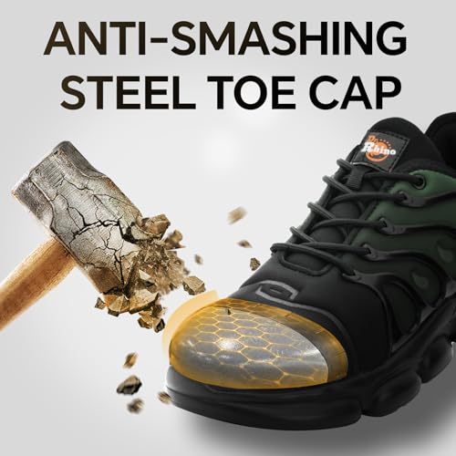 Image of Steel Toe Shoes for Men Women Lightweight Safety Work Sneakers