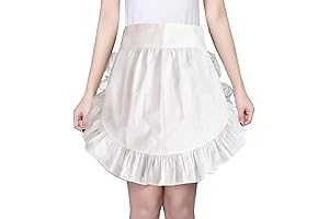 Hyzrz 50s Retro Waist Ruffle Half Apron