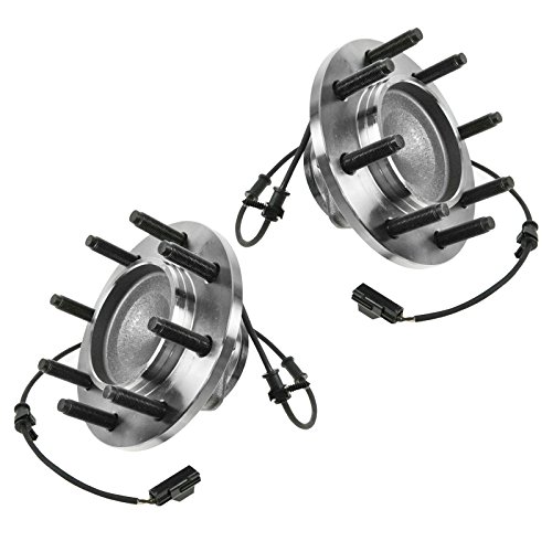 Image of TRQ 2 Piece Front Wheel Bearing & Hub Assembly Set Compatible with 2006-2008 Dodge Ram 1500, 2500, 3500