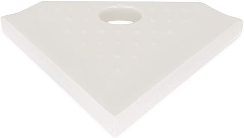 Miniatura 6 de Questech Décor - Estante de ducha esquinero de 8 pulgadas y soporte de pies de ducha de 5 pulgadas, organizador de ducha de baño montado en la