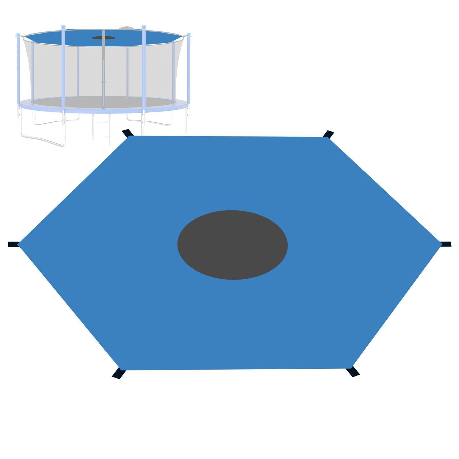fbgnfihi Trampoline Shade, Waterproof Oxford Trampoline Canopy Trampolines Tent, Anti UV Trampolines Protective Cover, Foldable Sunshade Accessories, Easy To Install, for 6 8 12 Strokes, 6-14ft