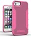 Encased iPhone 7 Case Pink - (American Armor) Heavy Duty Protective Tough Phone Cover (Apple iPhone7 / iPhone 8)