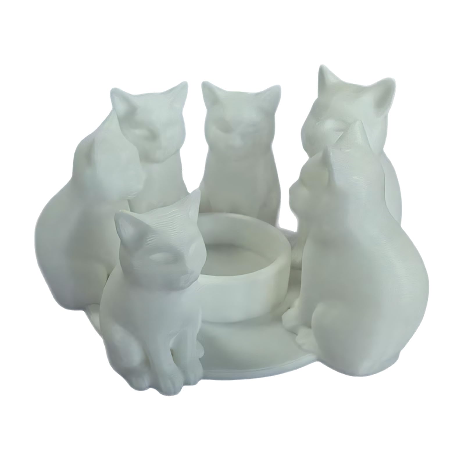 Cats Holders Cartoon Cats Warming Its Paws Tealight Holders, Lover Decorative Candlestick Candlestick