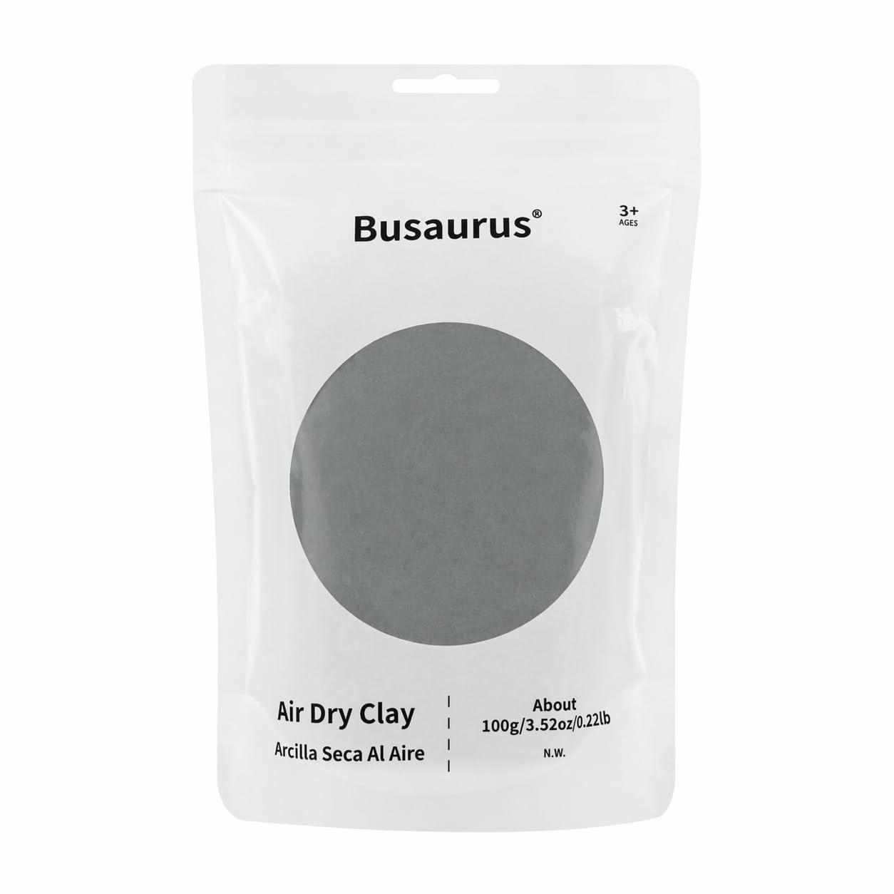 100g Grey/Gray Air Dry Foam Clay, DIY Magic Model Clay for Kids, Colorful Soft Clays for School Supply, Slime, Art Projects, Cosplay - Non-Sticky - Gifts for Boys & Girls and Adult