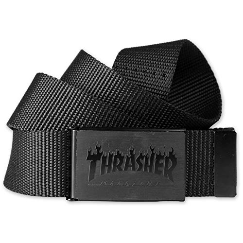 Thrasher Flame Bottle Belt Grip Tape, Unisex Adult, Black, One Size