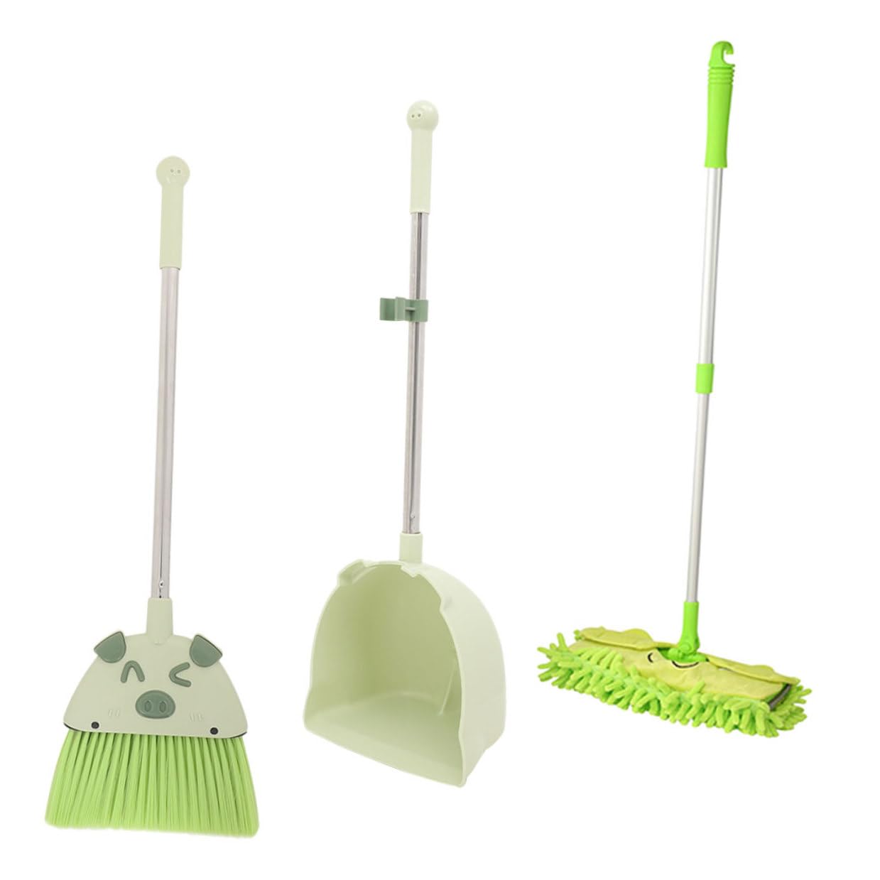 Giocattolo Pulizia Scopa Miniatura Paletta e Mop Colorati in Plastica e Acciaio Inossidabile Leggero e Facile da Usare per Ragazzi e Ragazze Stimola Coordinazione e Responsabilità