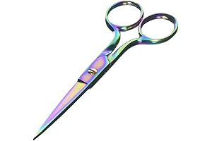 6 Inch Straight Sharp Point Scissors, Tula Pink Rainbow