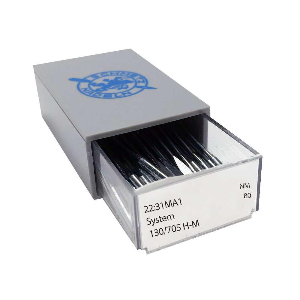 SCHMETZ Chrom Microtex domowe igły do maszyny do szycia, rozmiar 80/12, luzem