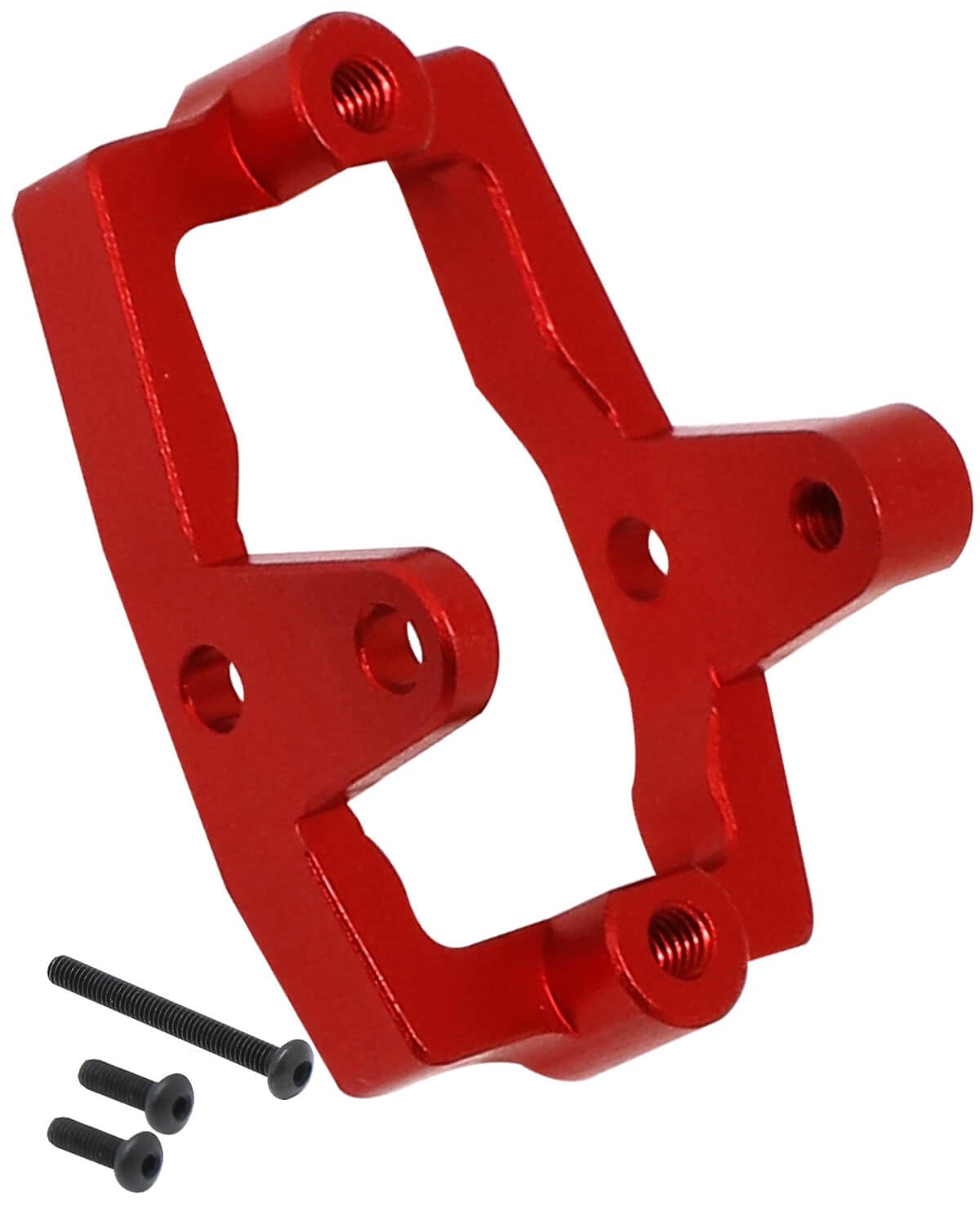 HopsupRC Aluminium Steering Servo Mount for 1/18 TRX4M,Alloy Steering Servo Mount Hops Ups 1/18 TRX4M,Red