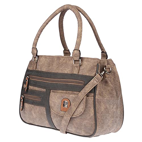 Imagen de Christian Wippermann Bolso bandolera grande para mujer en imitación de piel