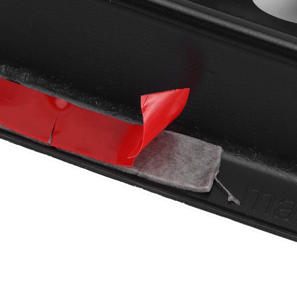 Reja, Qiilu Grille, 7 piezas de rejilla de malla de parachoques delantero negro para Wrangler JK 2007-2017