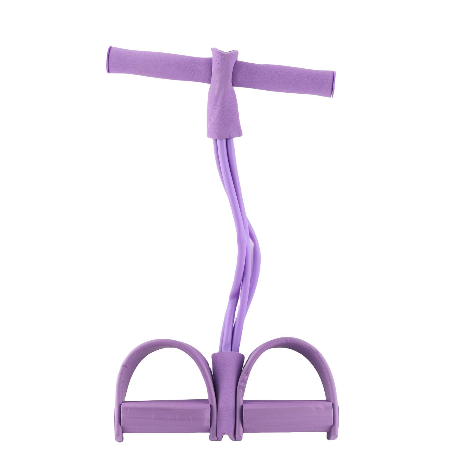 Glomora Multifunction Tension Rope, 4-Tube Elastic Yoga Pedal Puller Resistance Band, Natural Latex Tension Rope Fitness Equipment, for Abdomen/Waist/Arm/Leg Stretching Slimming Training