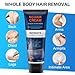 Intimate/Private Hair Removal Cream for Men, Painless, Flawless, Soothing Men's Depilatory Cream for Unwanted Male Hair In Private Area, Suitable for All Skin Types, 4 Floz