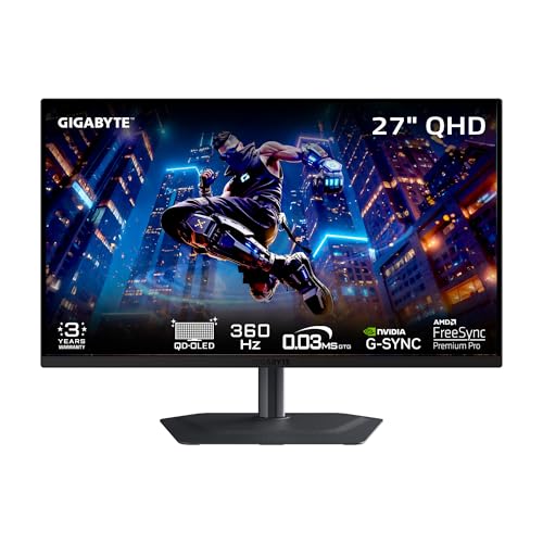 Image of GIGABYTE MO27Q3 27 inch OLED QHD 360Hz AMD Freesync Premium Pro Gaming Monitor