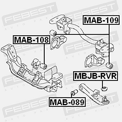 Amazon.com: Arm Bushing Differential Mount Febest MAB-108 Oem 