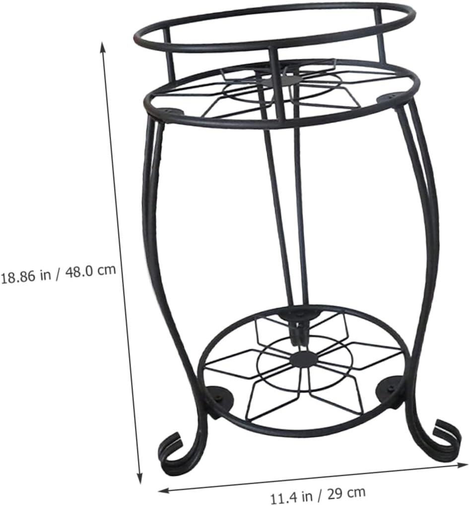 Double Tier Metal Plant Stand for Use Stylish Flower Holder Rack for Home Decoration Removable Convenient Design for Succulent Pots and Aquatic