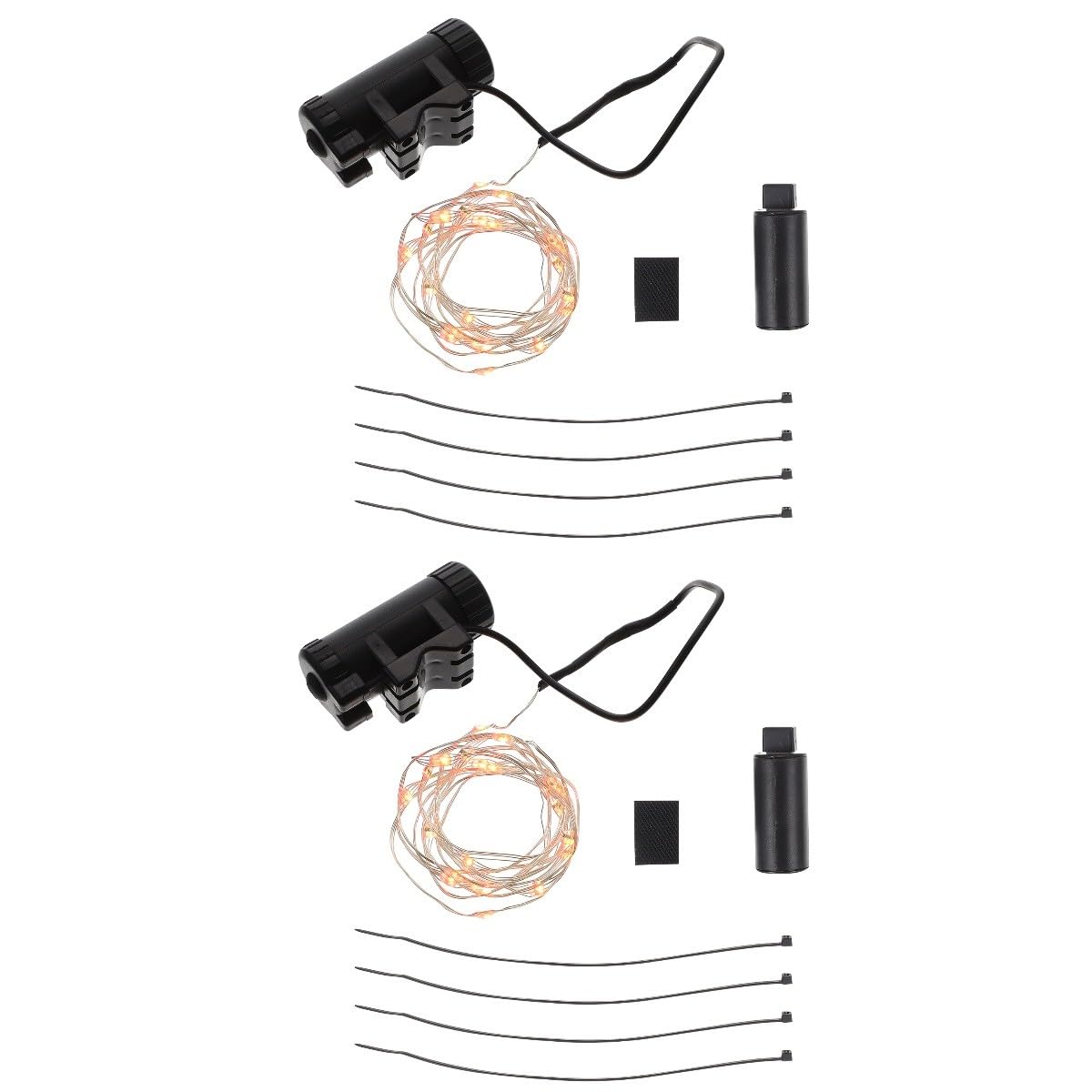 UPKOCH Feu Arrière LED pour Vélo Rechargeable Réfléchissant Décoratif Accessoire De Cyclisme Abs Noir