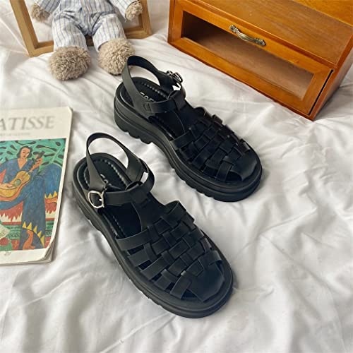 Women's SandalsPlatform Fashion Women Chunky Heels Shoes Beach Sandal Comfortable Sandalias2