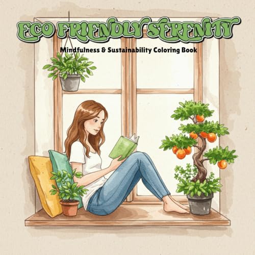 Eco-Friendly Serenity: Mindfulness & Sustainability Coloring Book