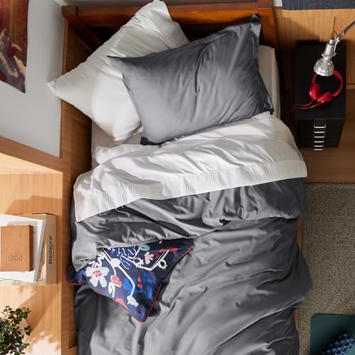 Image of Bedsure Twin /Twin XL Duvet Cover, Double Brushed Bedding Set, Dark Grey | For Kids & Adults, 68 inchx90 inch Comforter Cover, Hotel Luxury, All Season, Breathable, Easy Care, Lightweight, Zipper Closure