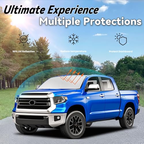 Image of Windshield Sunshades for Tundra 2007-2021 Toyota Tundra Sun Shade