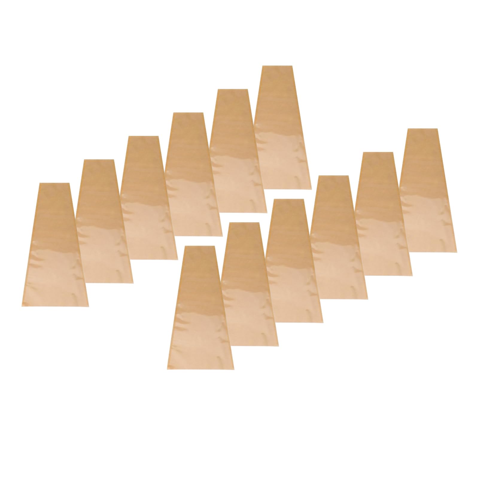 100 Pezzi Manicotti per Avvolgere Fiori in Kraft Marrone, Borsa Floreale con Apertura Trapezoidale in Fogli Kraft Spessi con Rilegatura Abbinata per Negozio di Fiorista (Carta)