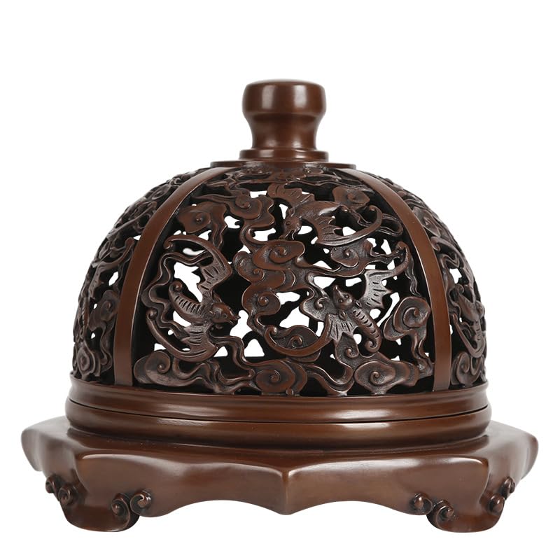 Incense Holder Copper Incense Burner Yunfu Pattern Ruyi Incense Burner Tea Room Study Incense Incense Burner Incense Burner