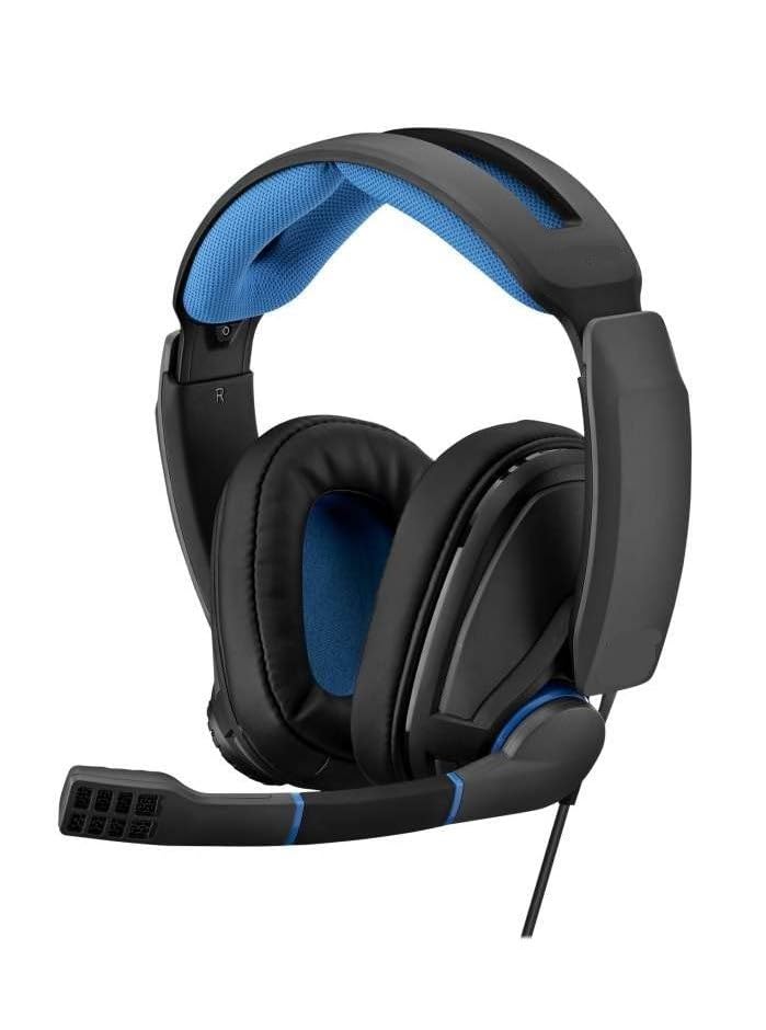 Image of Wired Over Ear Headphones with Mic (Blue /Black)