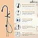 APPASO Bronze Kitchen Faucet with Pull Down Sprayer, Oil Rubbed Bronze Single-Handle High Arc Single Hole Pull Out Kitchen Sink Faucets with Escutcheon (Patented Design)