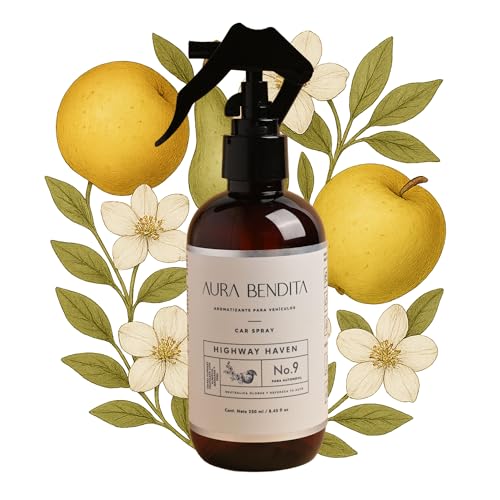 Opiniones de Accesorios para fragancias al mejor precio. 44 Aromatizante para Auto 250ml | Fragancia Fina que Refresca tus Viajes en Carro | AURA BENDITA Car Spray Highway Haven (250 ml - 8.45 fl oz)