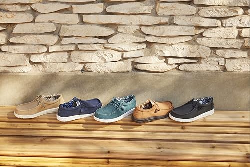 Image of HEYDUDE Men's Wally Stretch Canvas Loafers | Lightweight Slip On Shoes | Casual Walking, Travel & Everyday Style