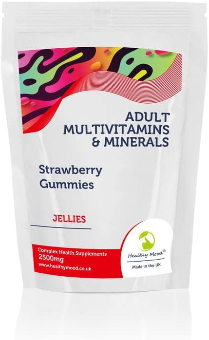 Adult Multivitamins & Minerals Gummy x250 Strawberry Complex Jellies Gummies Adult Multivitamins & Minerals Gummy x250 Strawberry Complex Jellies Gummies