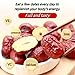Perfect dates,Jujube dates，Red date Dried fruit 17.6 oz (500 g) - for baking, cooking, and snacking, sweet, chewy, and delicate in a jar。