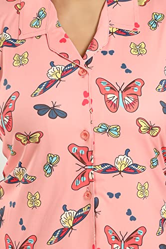 Image of Creation Butter Fly Print Night Suit for Women /Girls