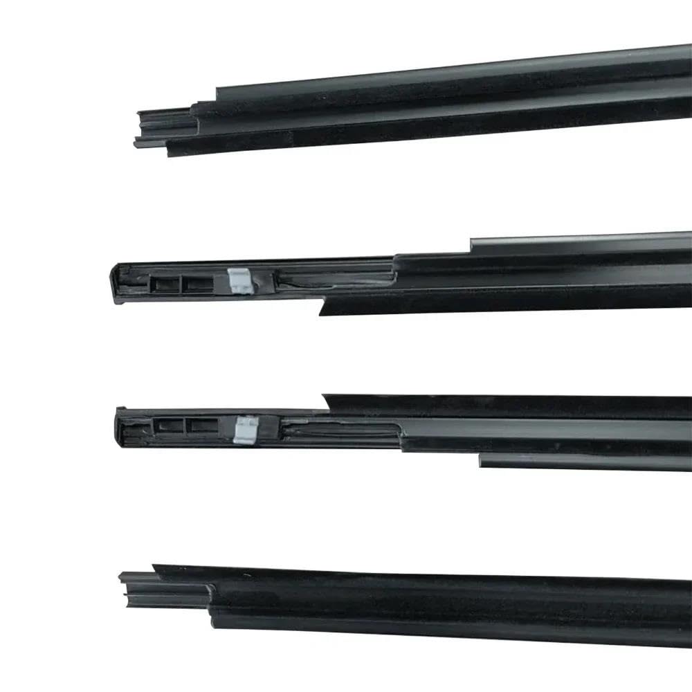 Strisce protettive per Portiere Auto, 4 Pezzi, guarnizioni in Gomma per vetri Esterni, compatibili con Toyota Yaris e Modelli Hatchback dal 2006 al 2013.